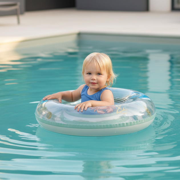 Green 50 cm Swim Ring for Kids – for Pool & Beach