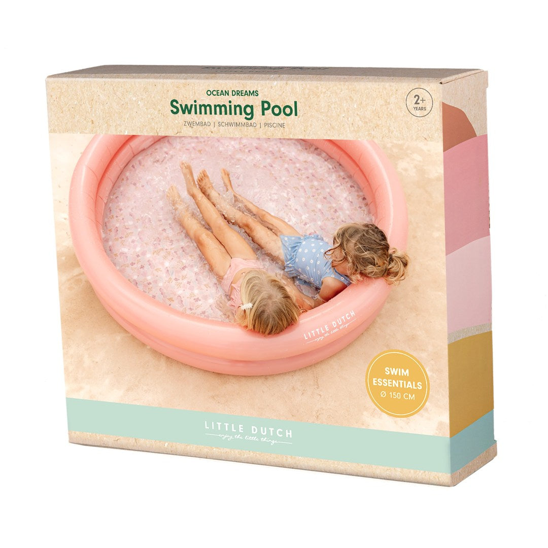Pataugeoire Ocean Dreams rose 150 cm – Grande piscine pour enfants pour le jardin