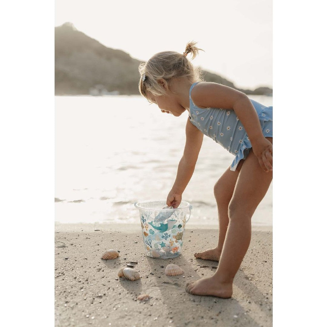 Seau Ocean Dreams bleu – Jouet de sable pour la plage et le bac à sable