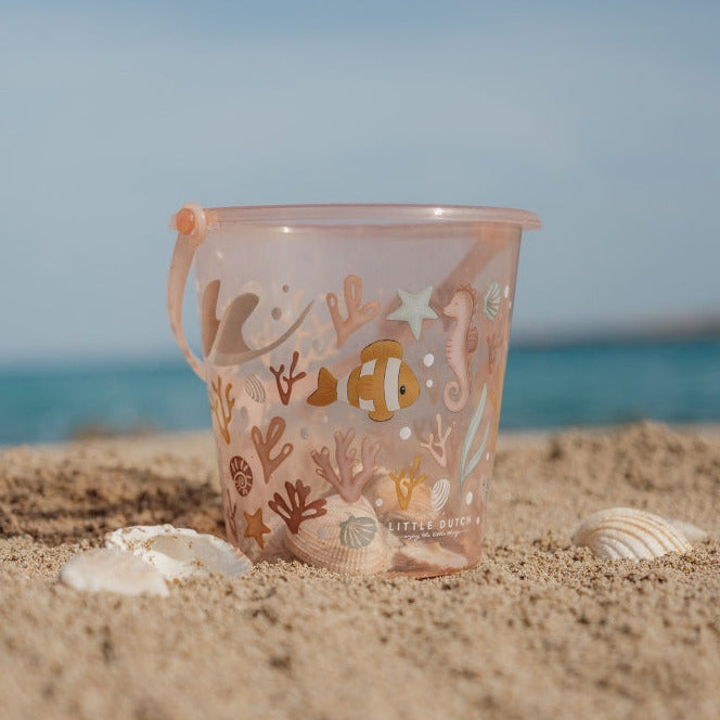 Seau de plage pour enfants à partir de 18 mois – Jouet de plage rose