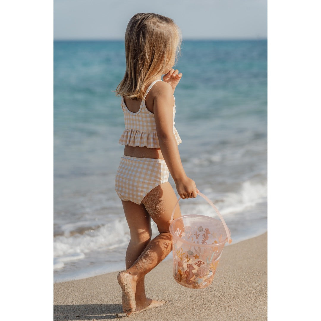 Seau de plage pour enfants à partir de 18 mois – Jouet de plage rose