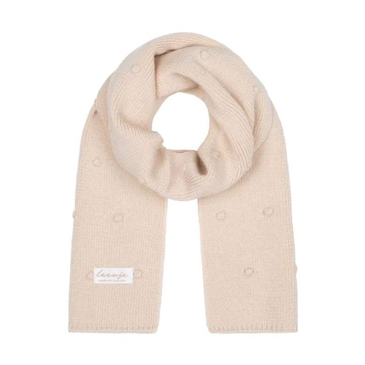 Écharpe en maille popcorn - Beige / S | leevje