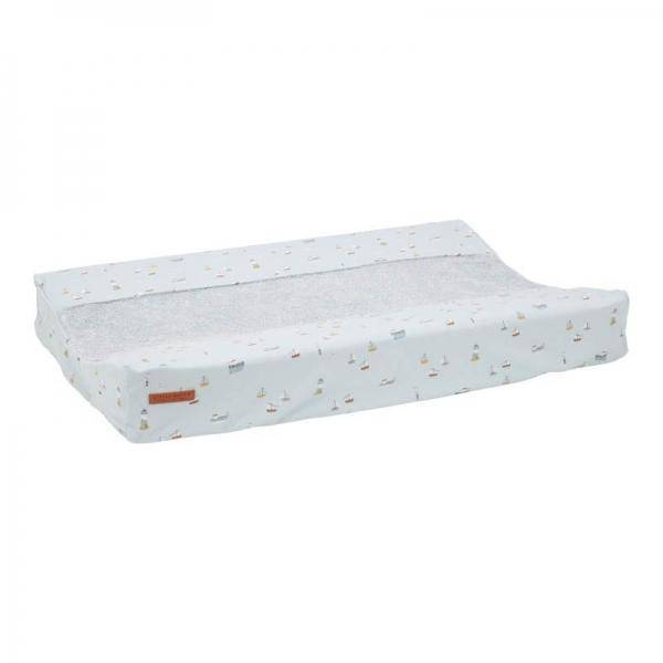 Housse de matelas à langer Sailors Bay bleu | Little Dutch