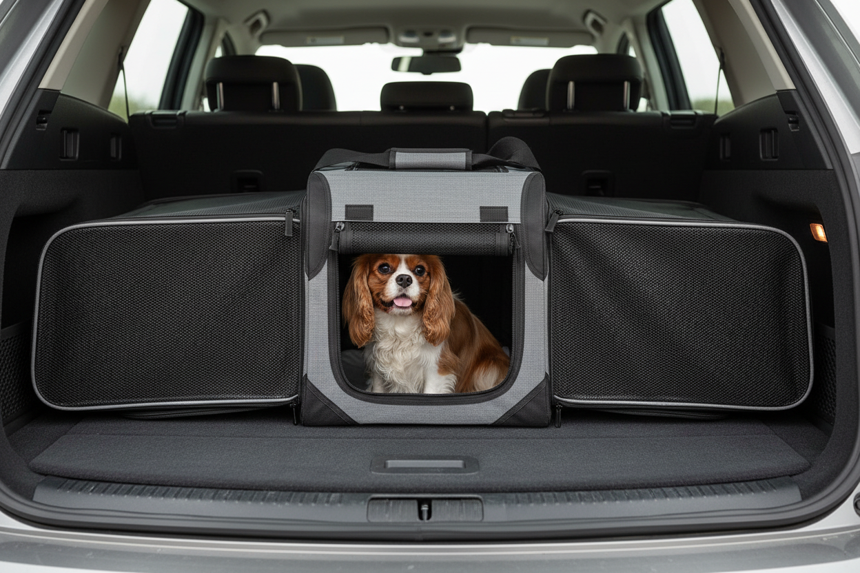 Traveller EXTEND Gris M (61x43x45 cm) – Caisse de transport pour chat et chien | Nobby