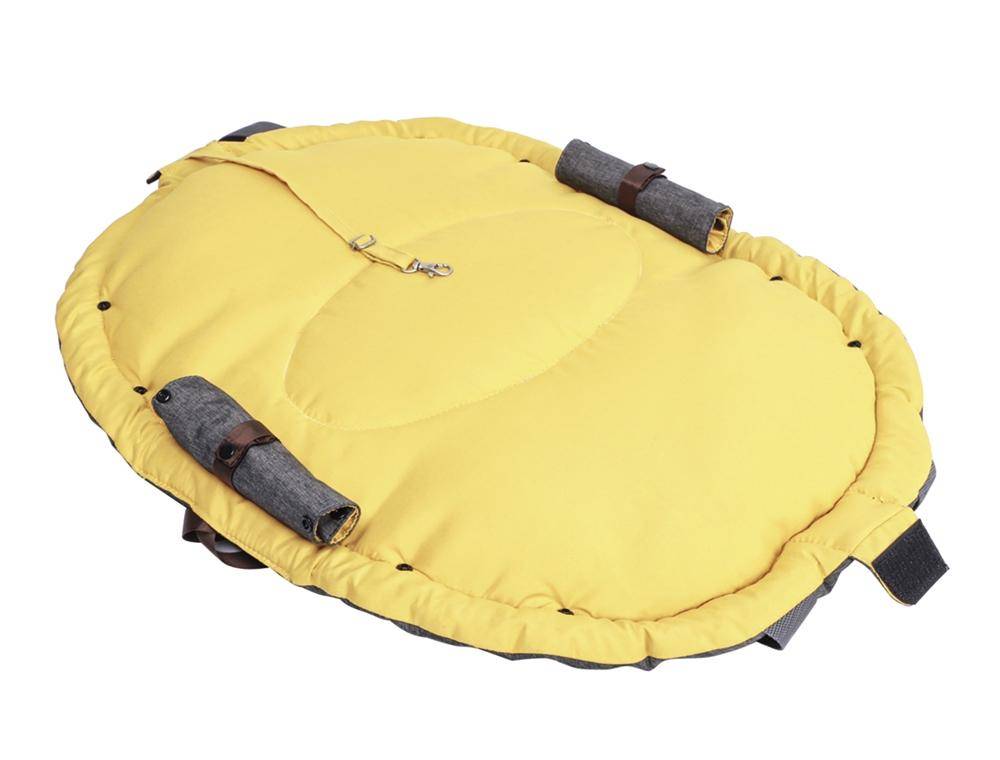 Cat &amp; Dog Carrier "SHELLY" grey/mustard 72 x 55 cm | Nobby