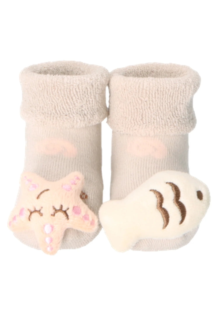Chaussettes hochet pour bébé Maritime taille 16 | Sterntaler 