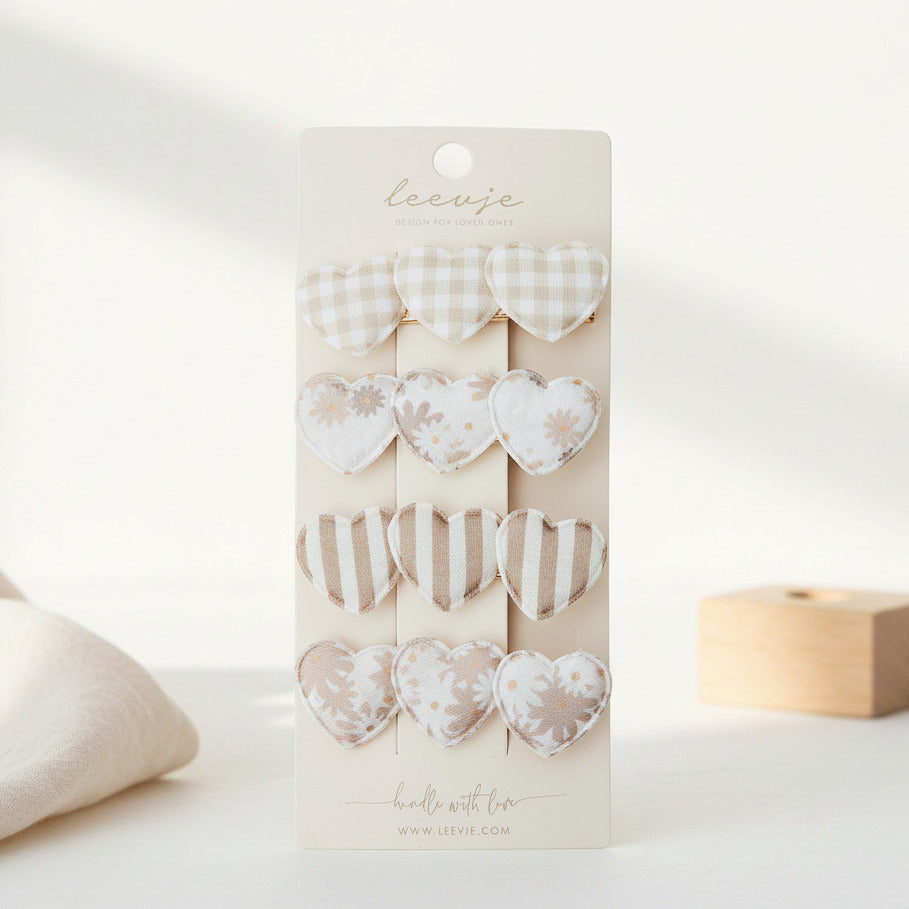 Hair clips "Summer Hearts" | Leevye