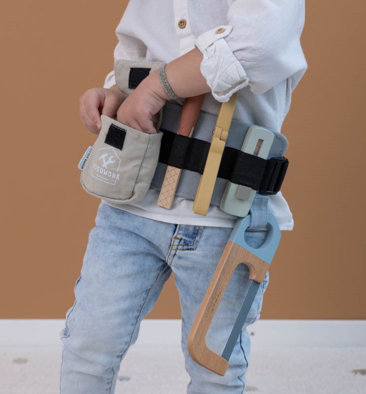 Ceinture porte-outils bleue