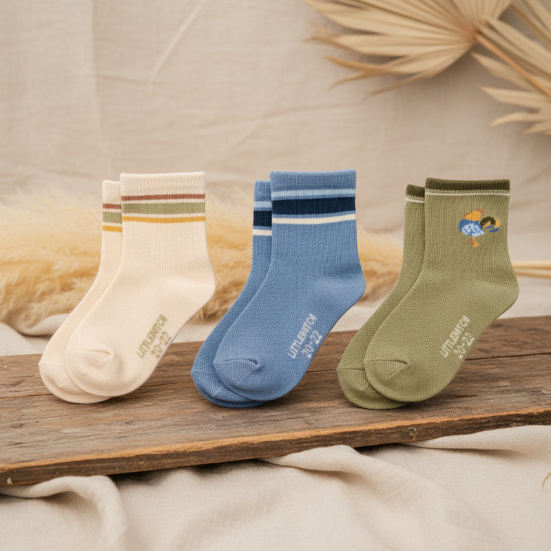 Lot de 3 paires de chaussettes multicolores - 20-22 = 1-2 ans - Little Farm | Little Dutch
