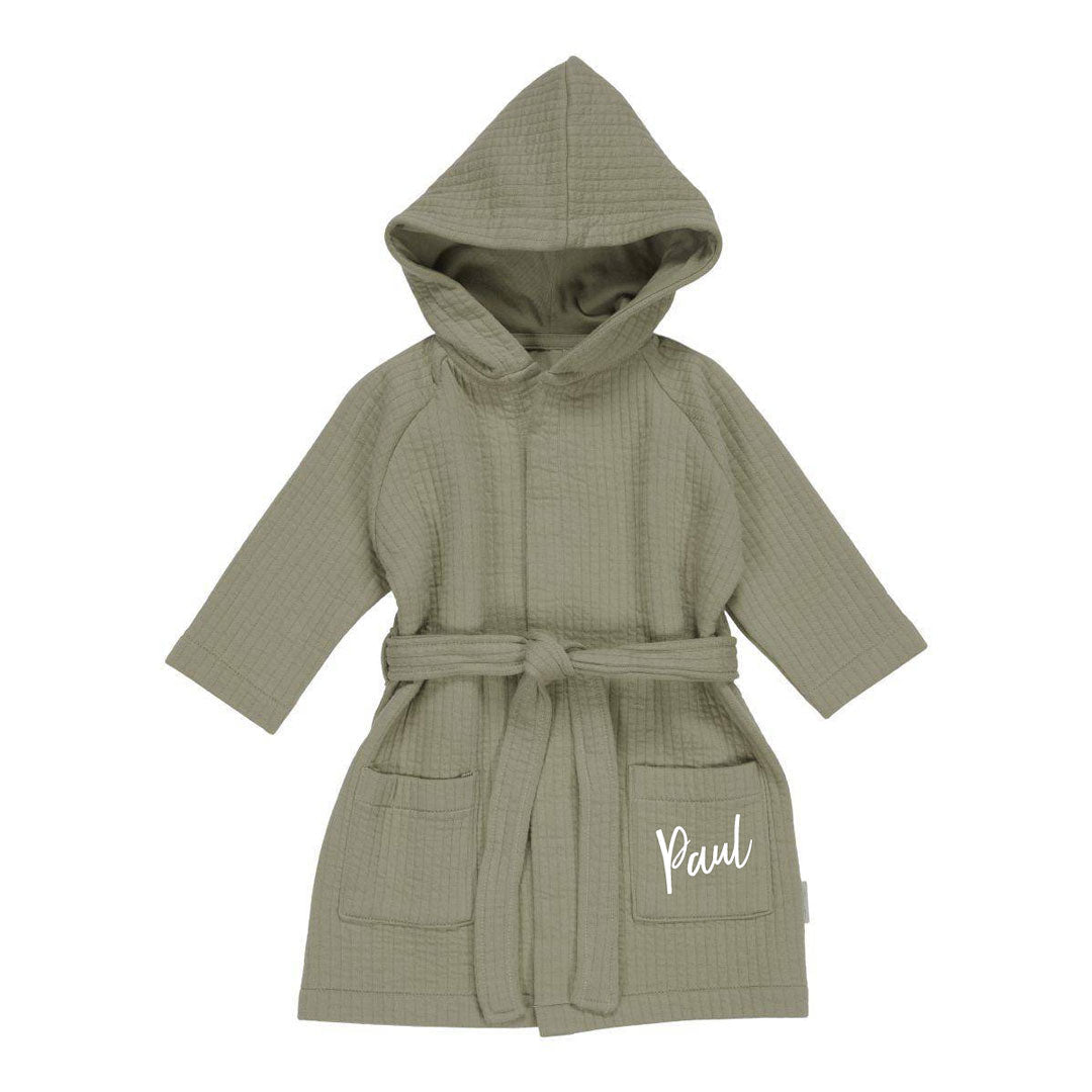 Pure Olive Bathrobe – Cuddly Kids' Bathrobe