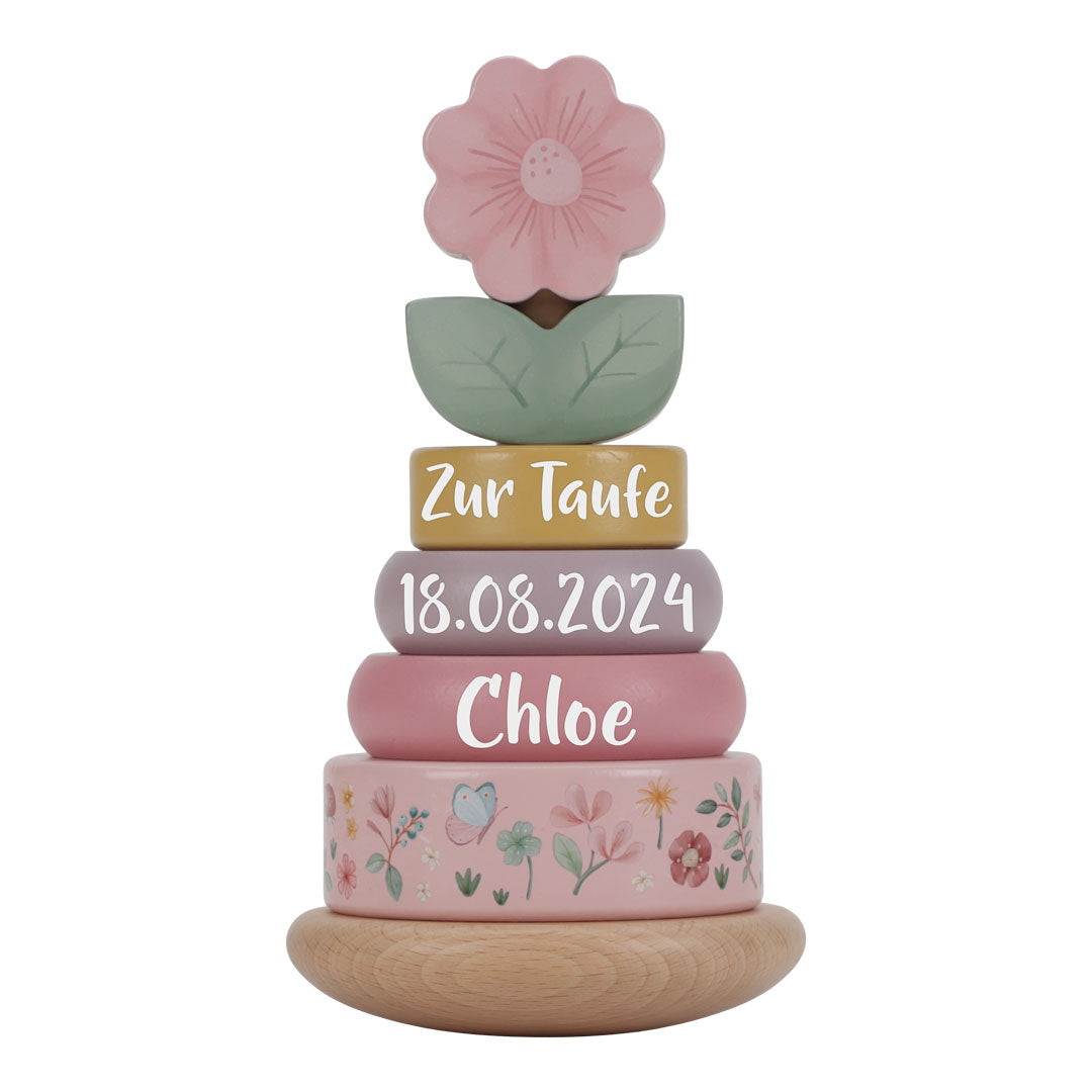 Holz-Stapelturm Fairy Garden "Zur Taufe"