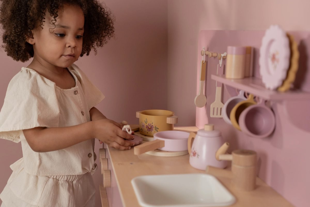 Cuisine de jeu rose