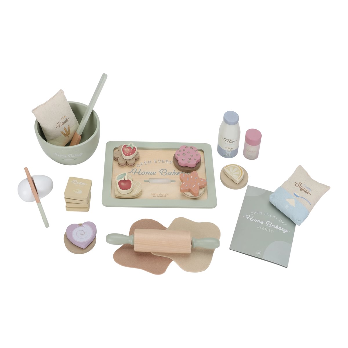 Wooden Baking Set for Small Children's Kitchens