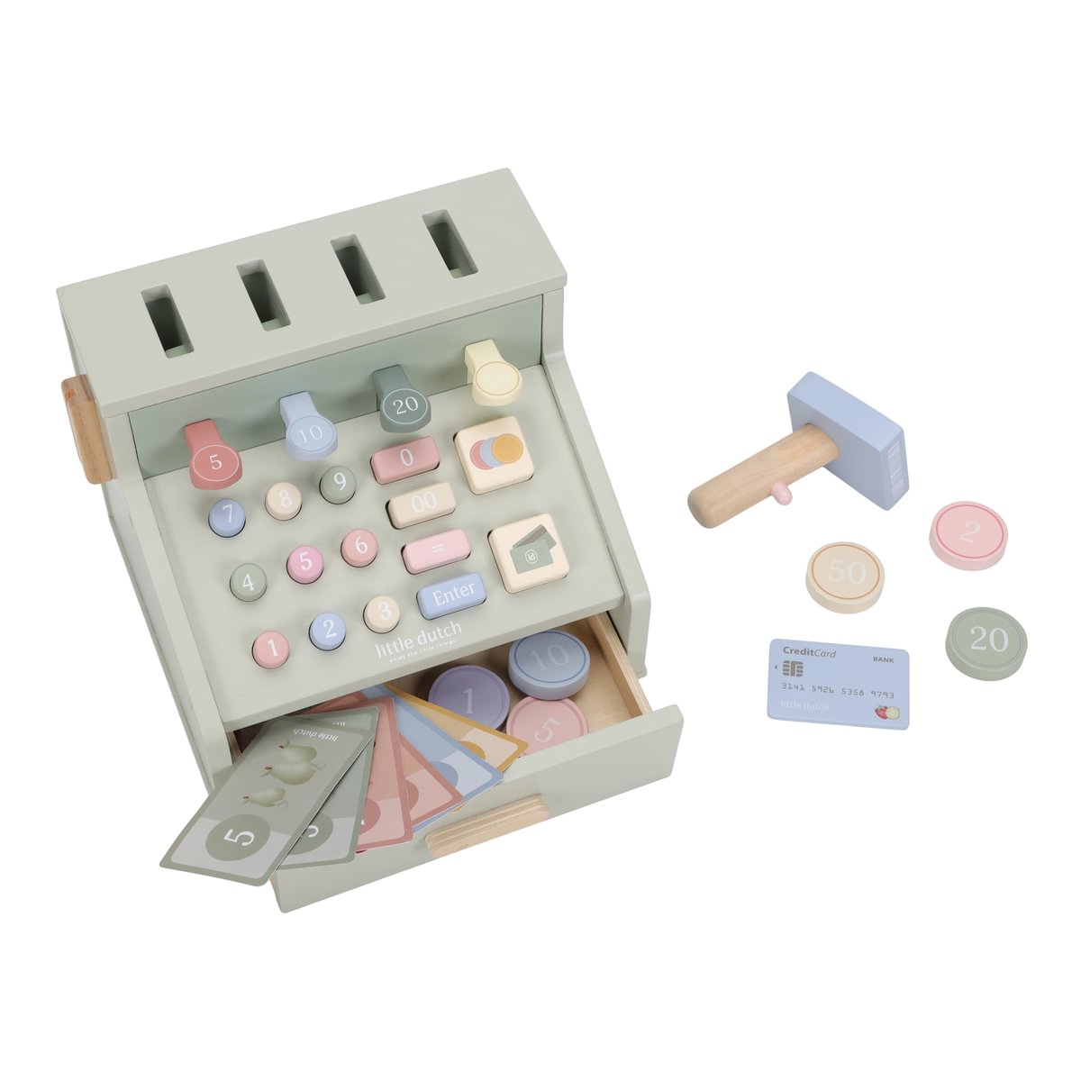 Personalized wooden cash register – for small businesses with their own name