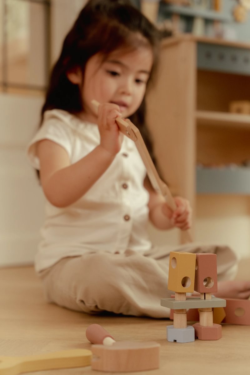 Boîte à outils en bois pour enfants | Schmatzepuffer