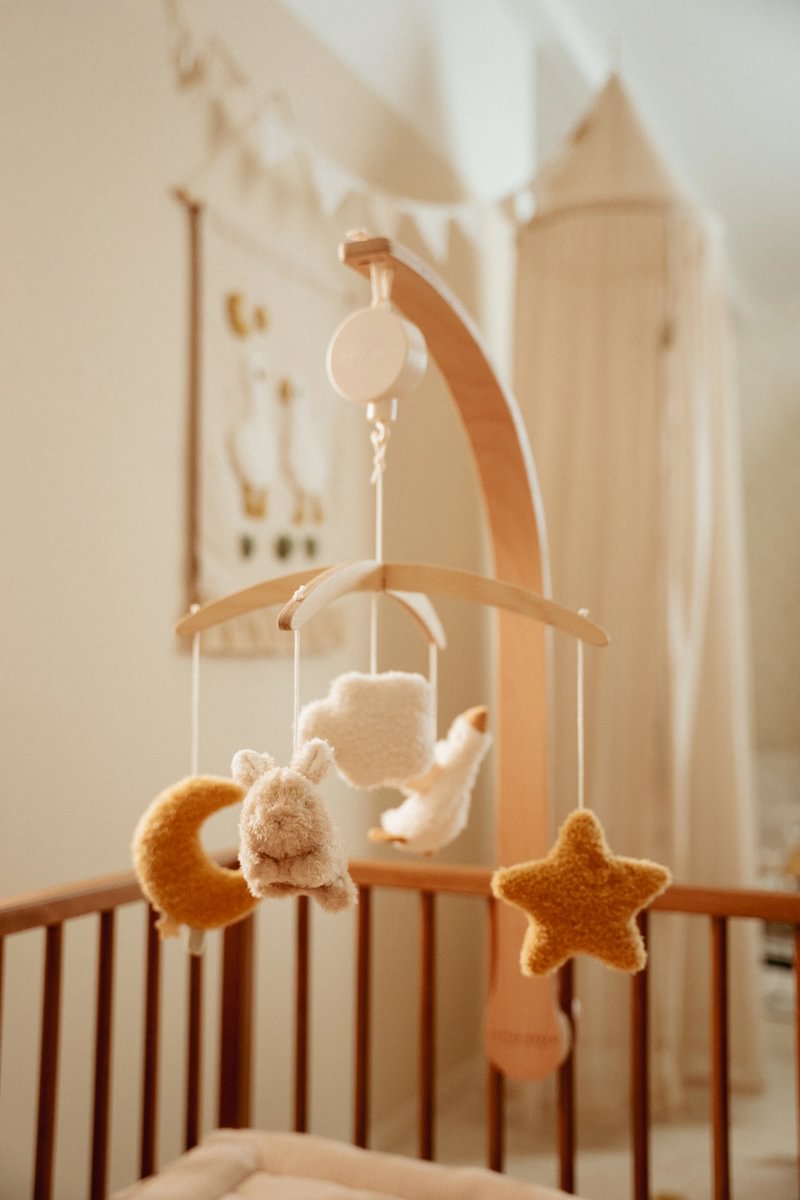 Mobile musical en bois Newborn Naturals