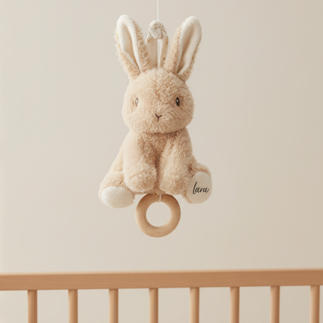 Boîte à musique Lapin Bébé GRS