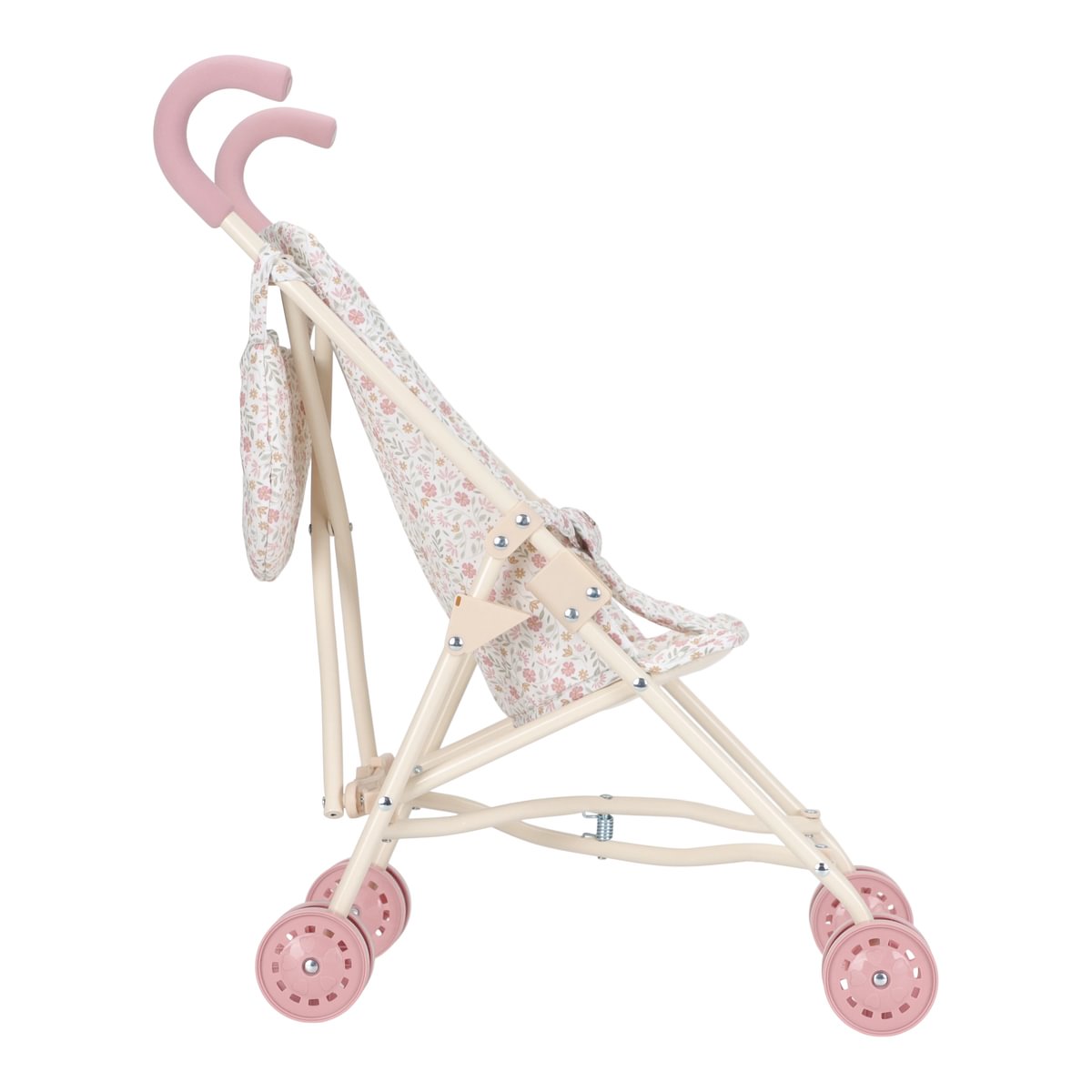 Metal doll buggy Soft Flowers