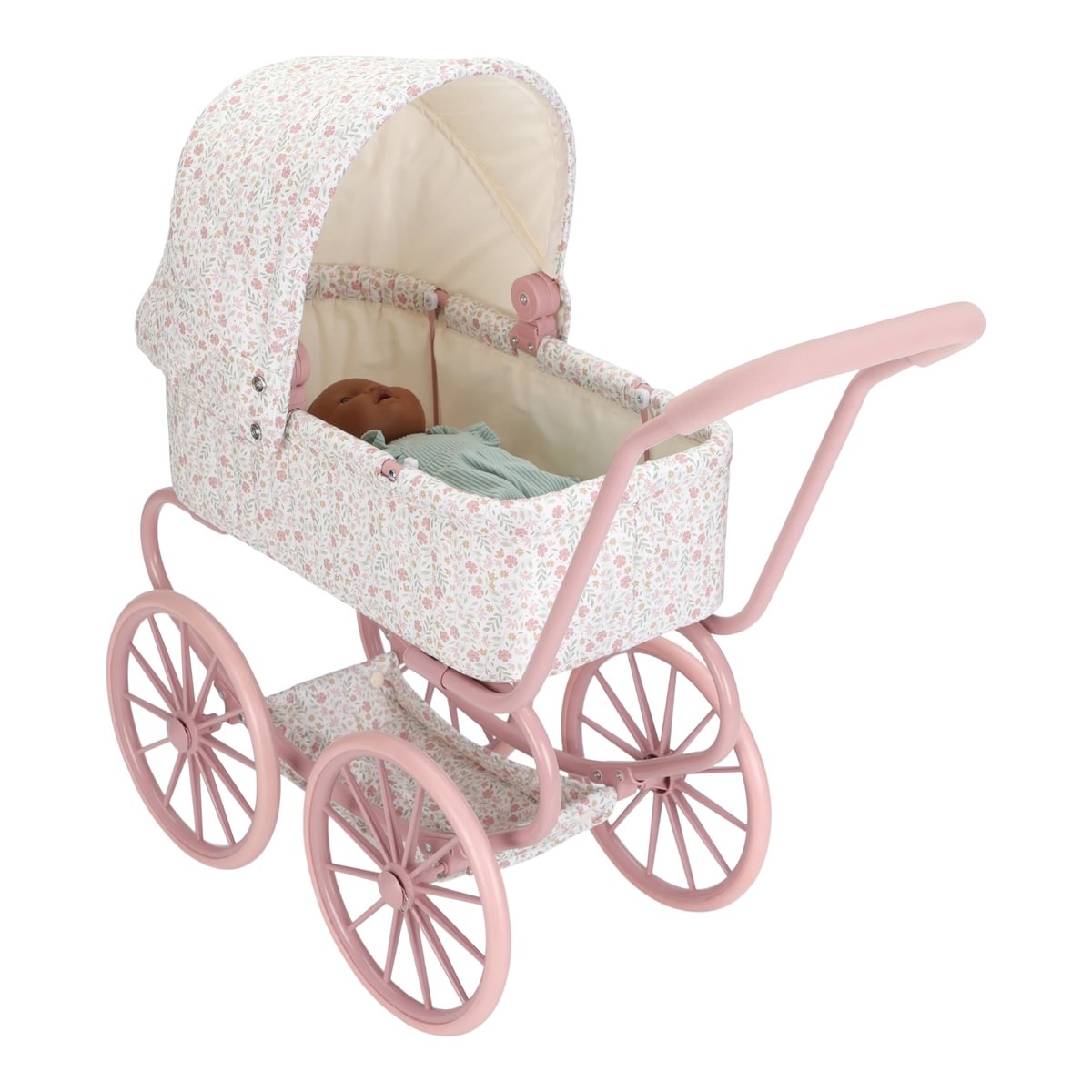 Poussette de poupée en métal Soft Flowers