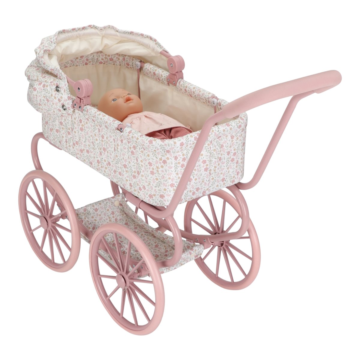 Poussette de poupée en métal Soft Flowers