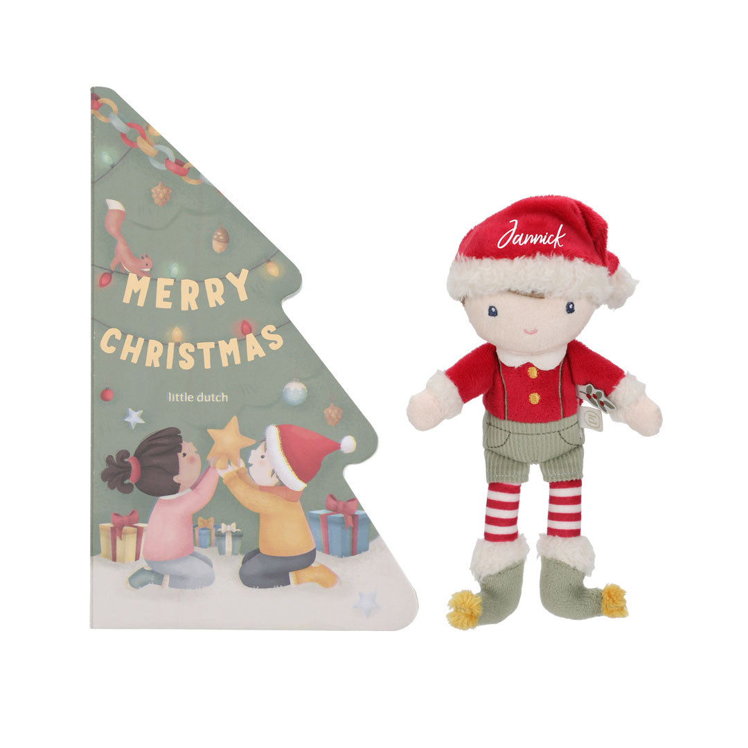 Gift set with Christmas book for babies and children
