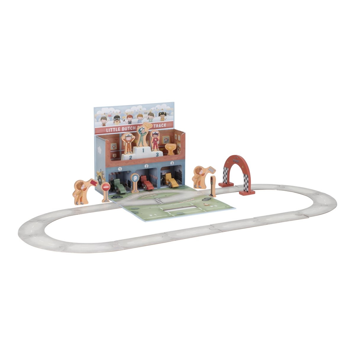 Coffret de jeu avec circuit de course