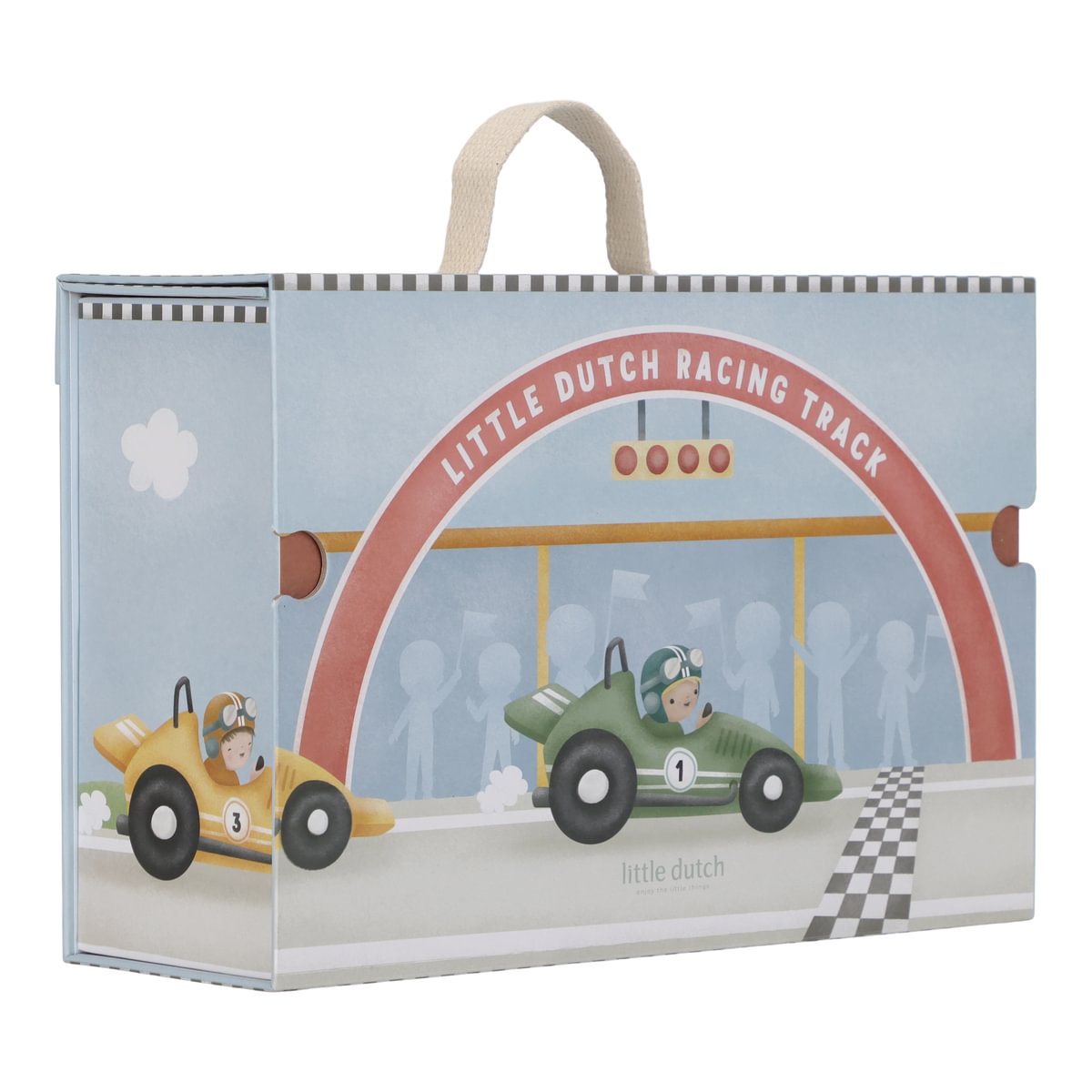 Coffret de jeu avec circuit de course