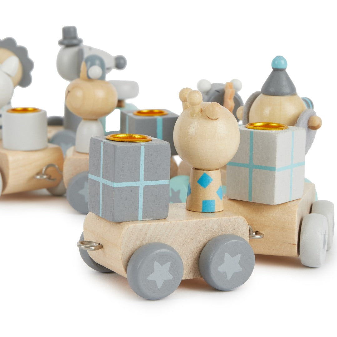 Train d'anniversaire en bois 0-99 ans | Schmatzepuffer