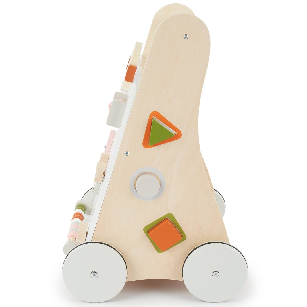 Chariot de marche en bois Animaux de la forêt | bieco