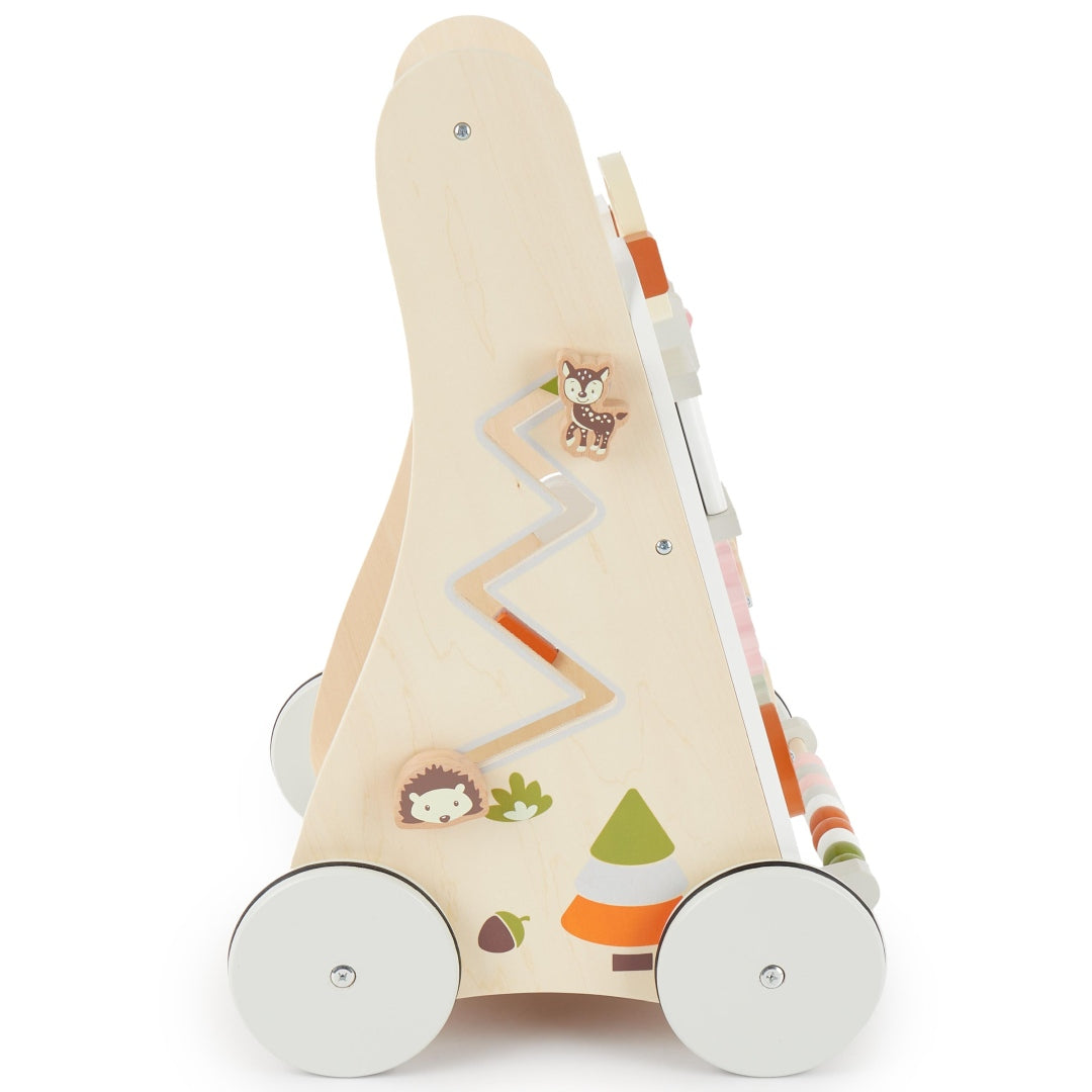 Chariot de marche en bois Animaux de la forêt | bieco