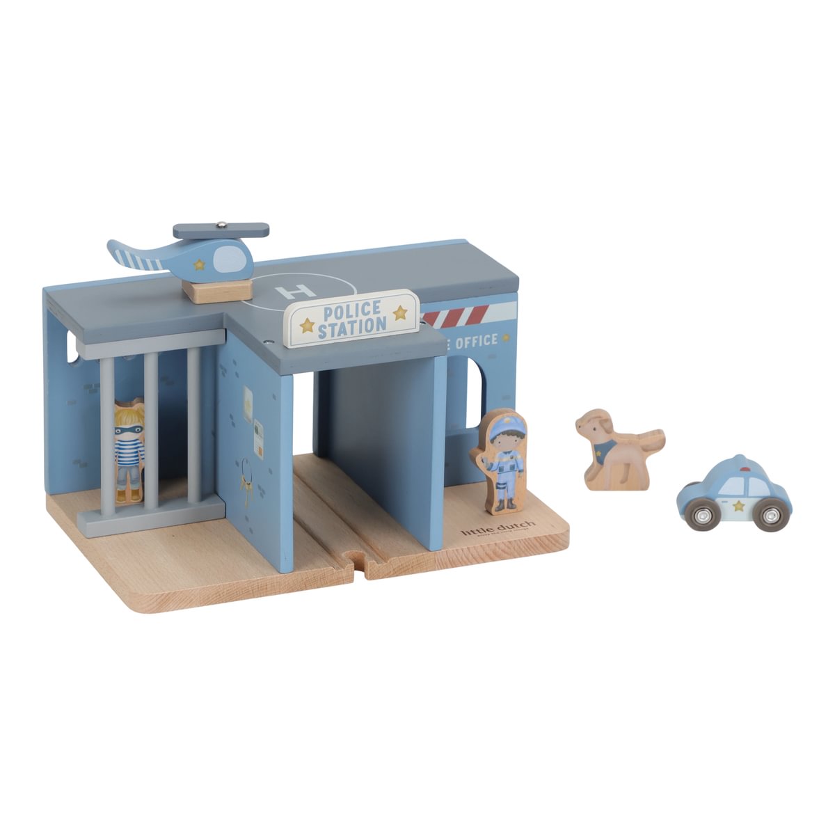 Personalized wooden train station made of wood | Schmatzepuffer