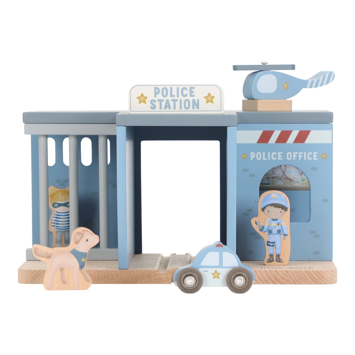 Personalized wooden train station made of wood | Schmatzepuffer