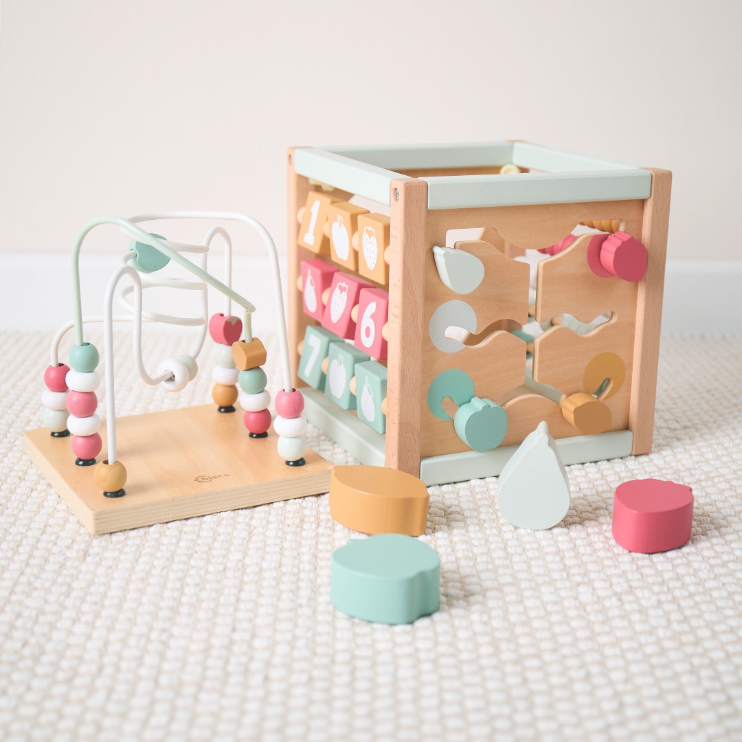 Cube d'activités en bois Berry | bieco