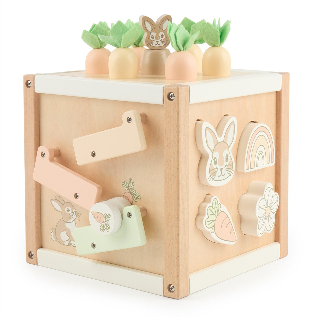 Cube d'activités Lapin Fine en bois | bieco