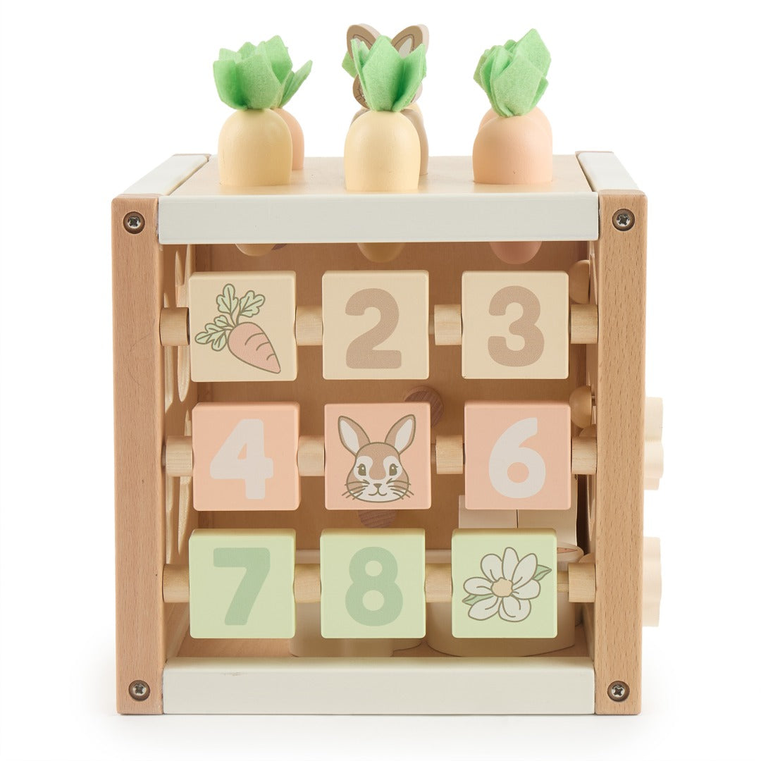 Cube d'activités Lapin Fine en bois | bieco