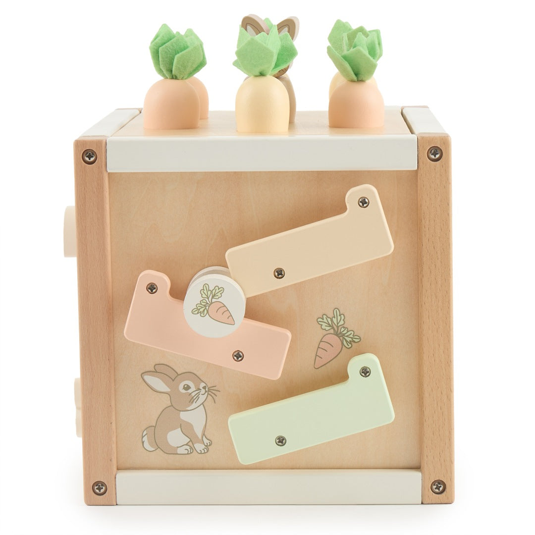 Cube d'activités Lapin Fine en bois | bieco