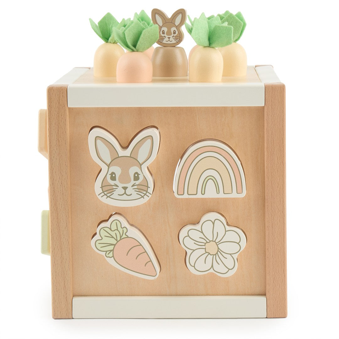 Cube d'activités Lapin Fine en bois | bieco