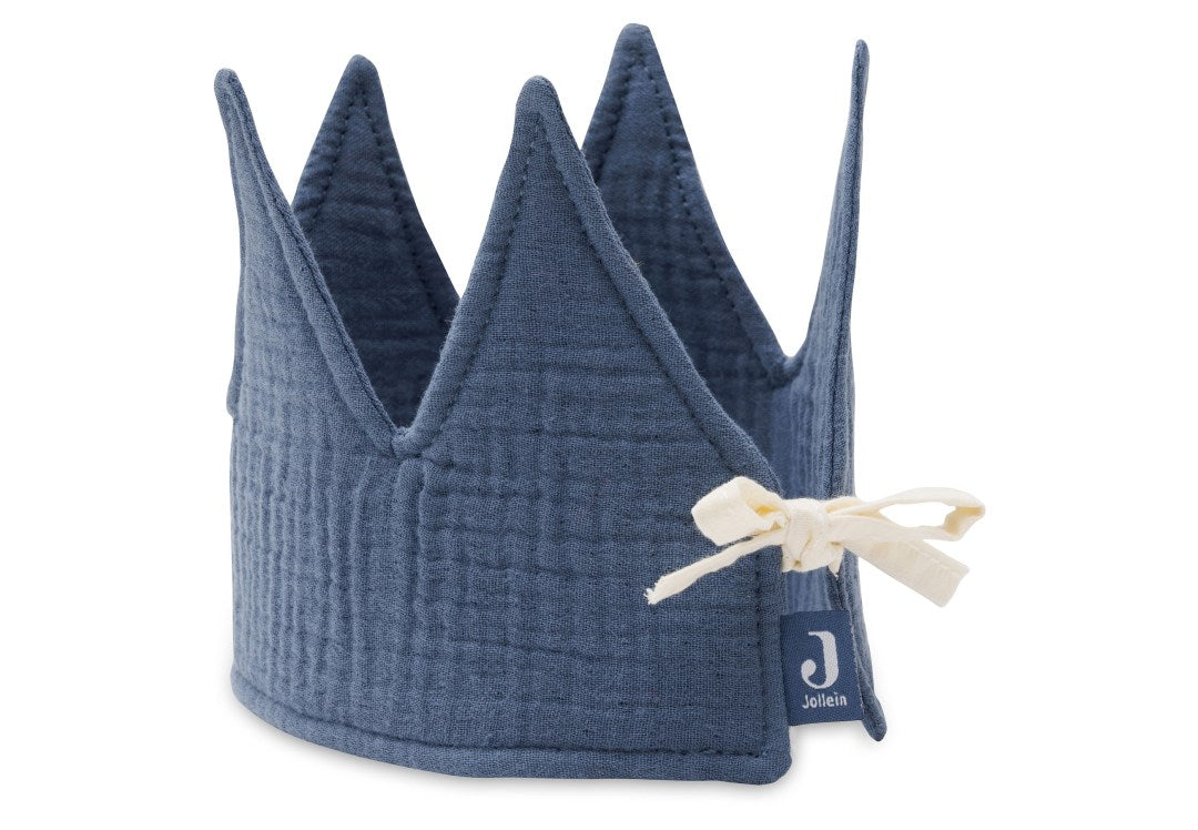 Couronne d'anniversaire bleue en coton pour le 1er au 5e anniversaire | Jollein