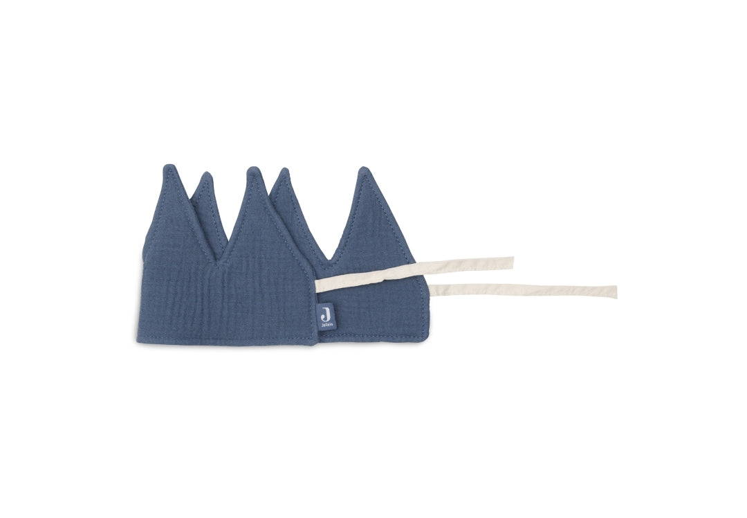 Couronne d'anniversaire bleue en coton pour le 1er au 5e anniversaire | Jollein