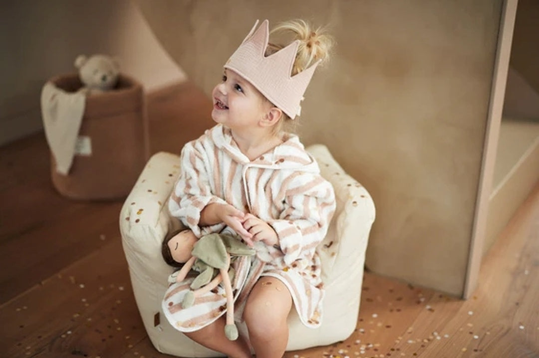 Couronne d'anniversaire rose en coton pour le 1er au 5ème anniversaire | Jollein