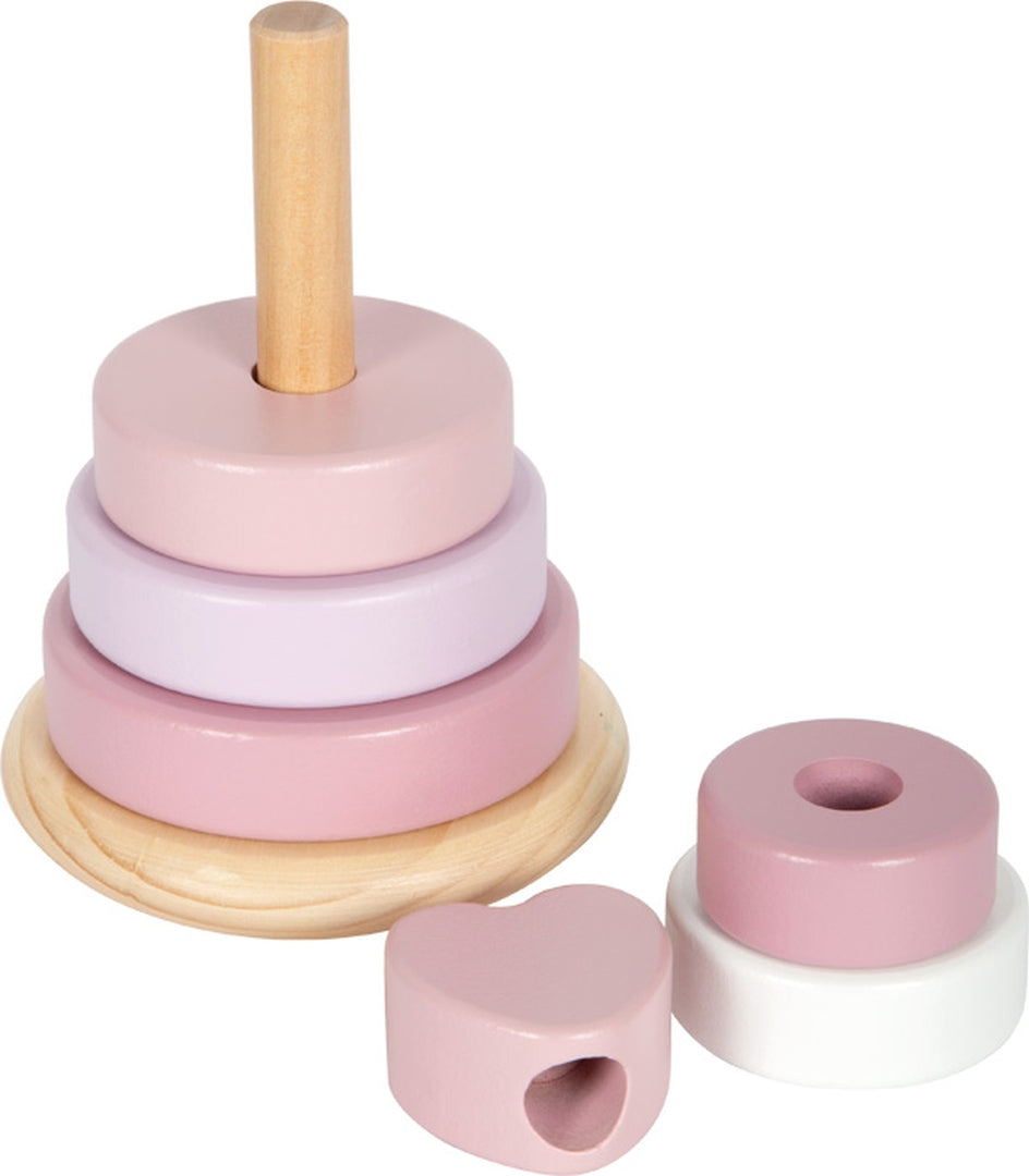 Tour de piles personnalisée rose - Cadeau de naissance | par Schmatzepuffer