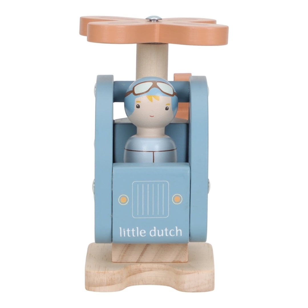 Hélicoptère en bois personnalisé avec nom – cadeau unique pour enfants | Schmatzepuffer