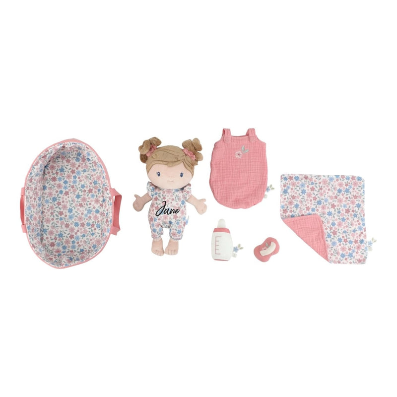 Poupée bébé Rosa dans son couffin | Little Dutch