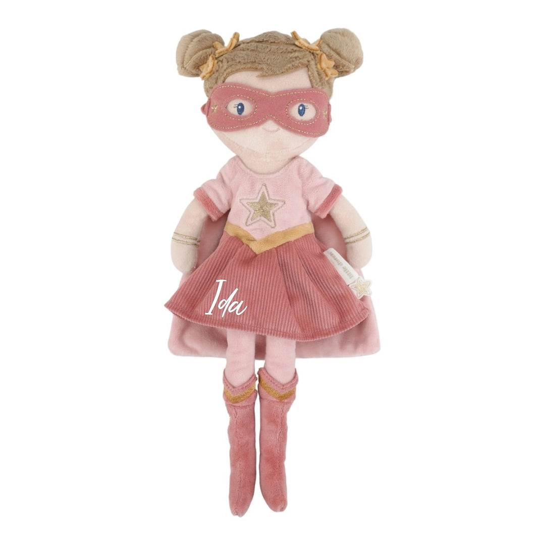 Cuddly Doll Superhero Pink 35 cm – Gift for Little Heroines