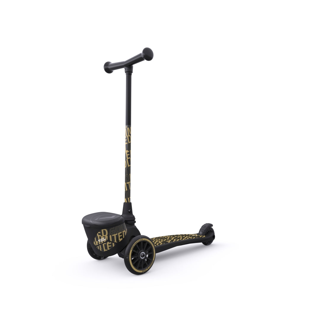 Trottinette Highwaykick 2, noir et or | Article reconditionné pour une seconde vie