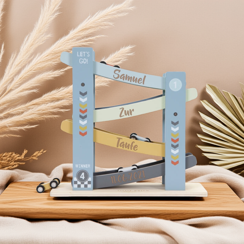 Personalized Marble Run Christening Gift by Schmatzepuffer