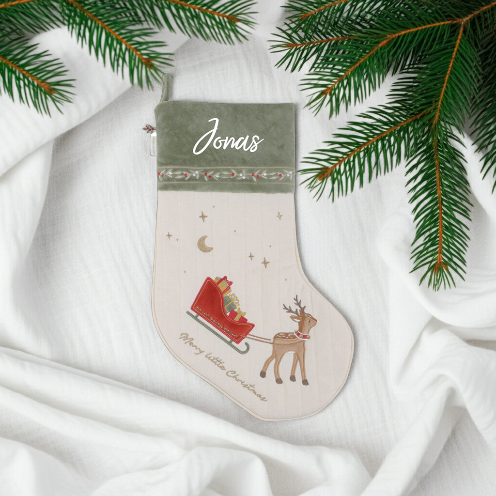 Christmas stocking Santa boot