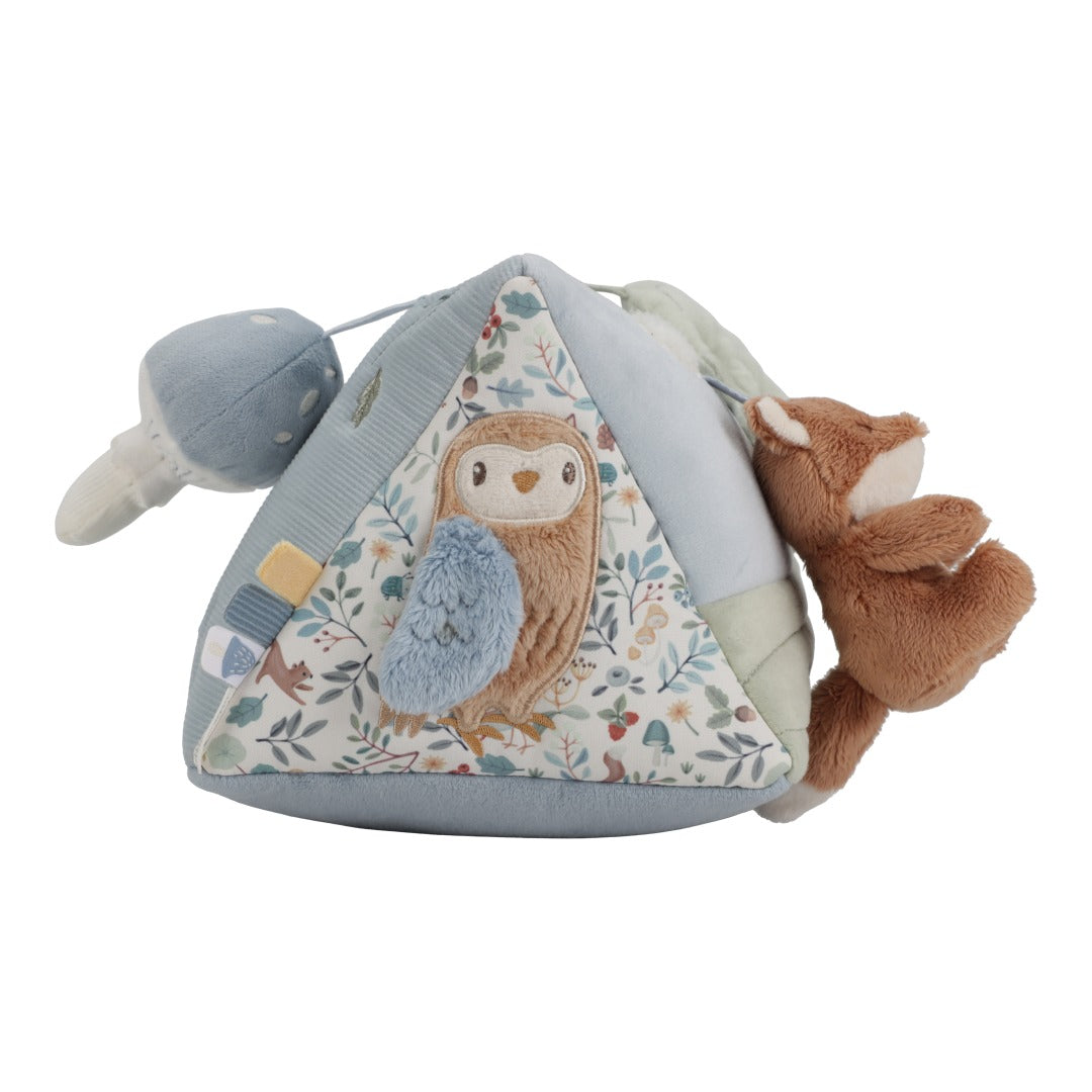 Coussin d'activités triangulaire motricité Forest Friends
