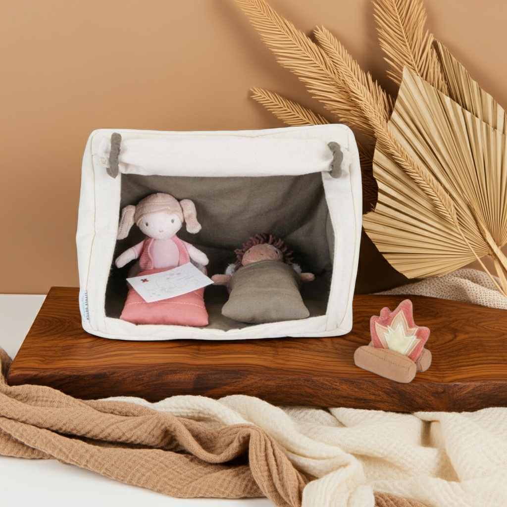 Poupées douces Camping Set – Jeu de rôle pour petits explorateurs