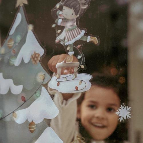 XL Christmas Tree Window Sticker – Christmas Decoration for Children